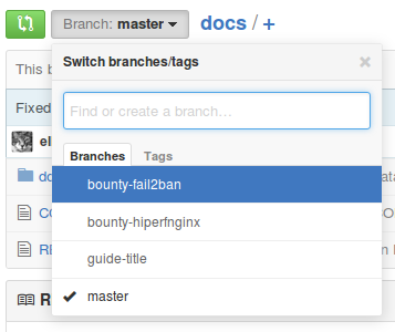 GitHub - Switch Branches